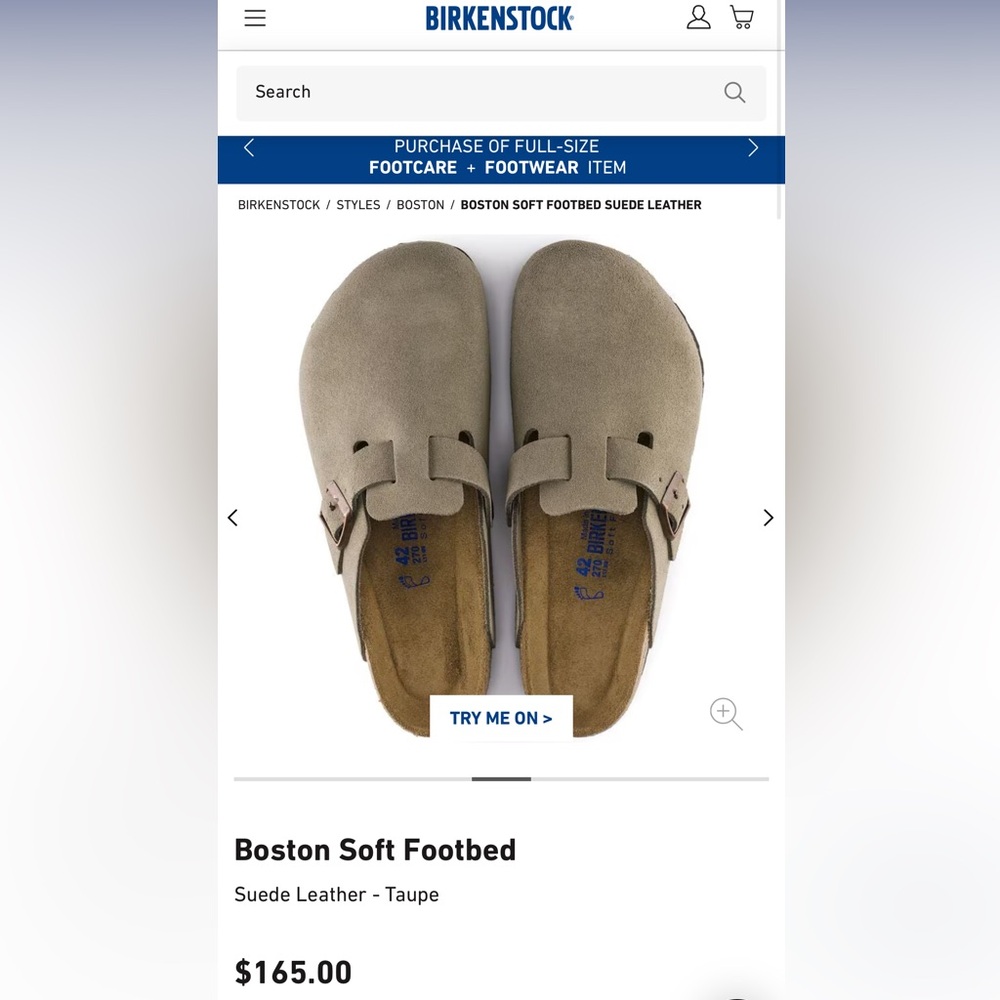 BIRKENSTOCK BOSTON- TAUPE